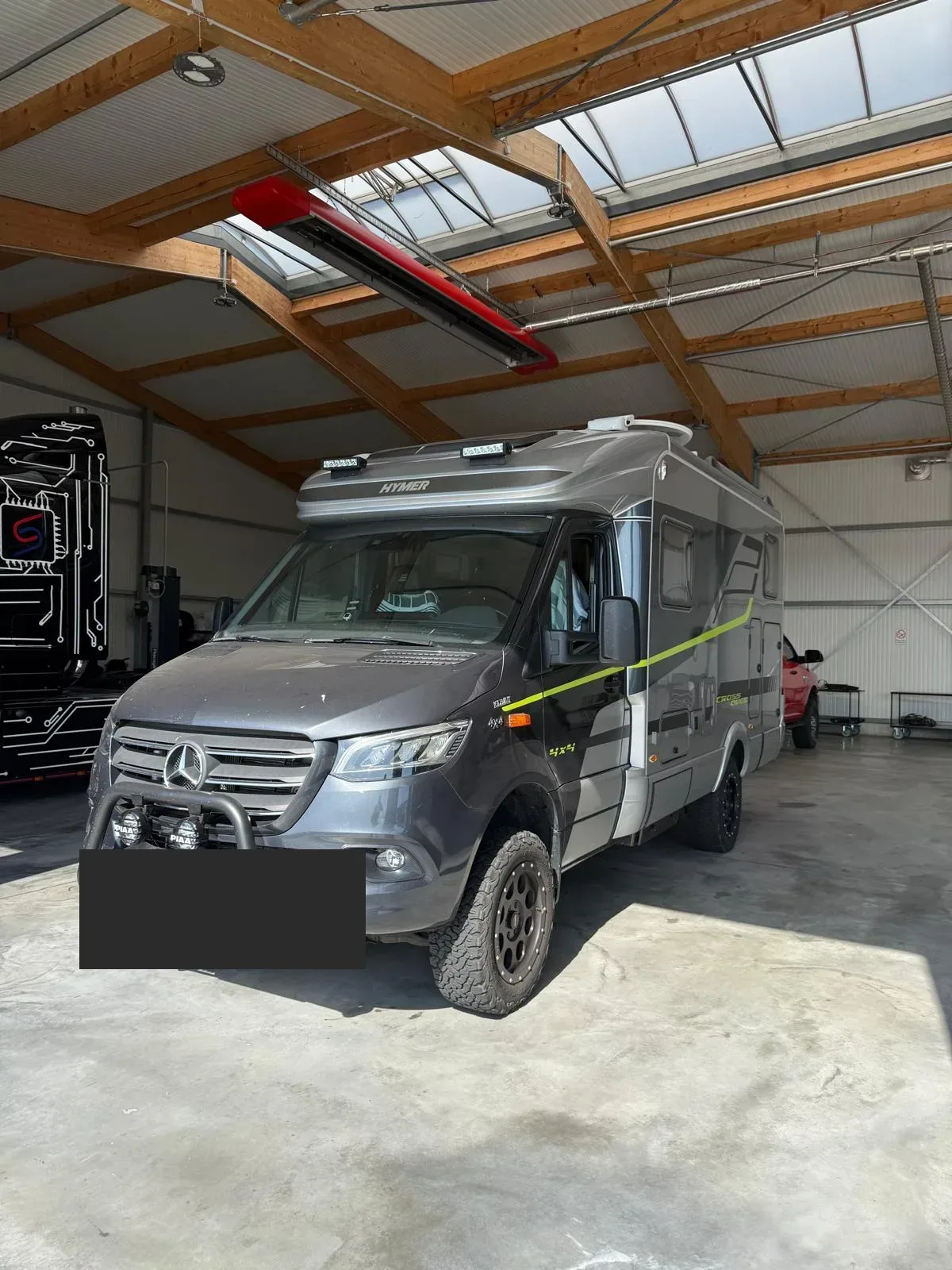 Mercedes Sprinter 4x4 als Hymer-ML-T vor der Leistungssteigerung bei Schaknat